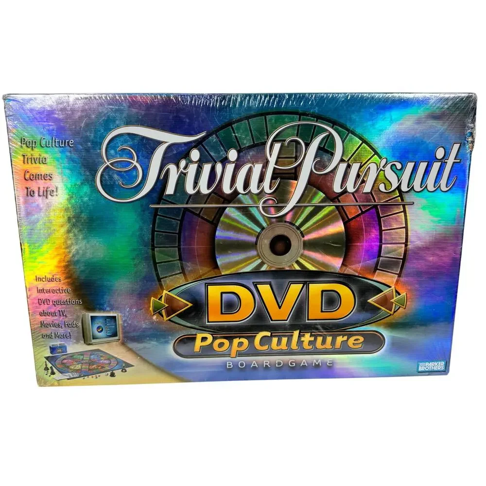 Trivial Pursuit DVD Pop Culture Board Game‎ Parker Brothers 2003  Factory Sealed